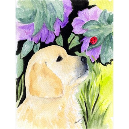 Carolines Treasures Golden Retriever Canvas Flag - House Size- 28 x 40 in. SS8245CHF